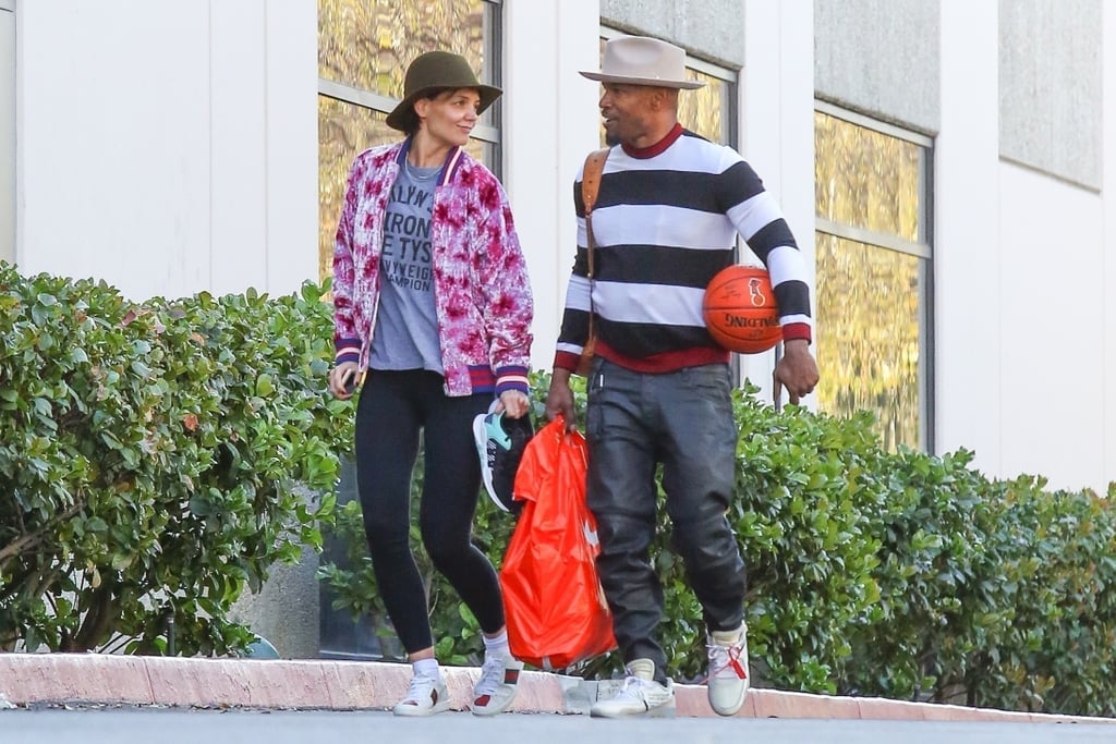 Jamie Foxx and Katie Holmes on Valentine's Day 2018
