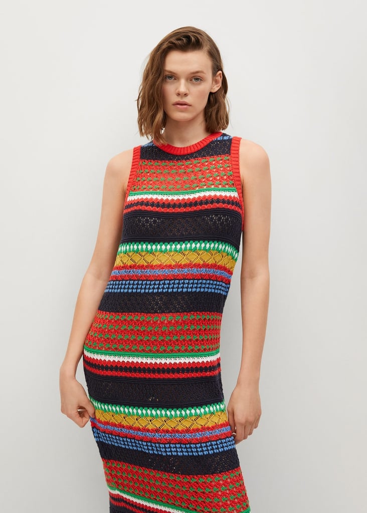 Mango Knit Cotton-Blend Dress