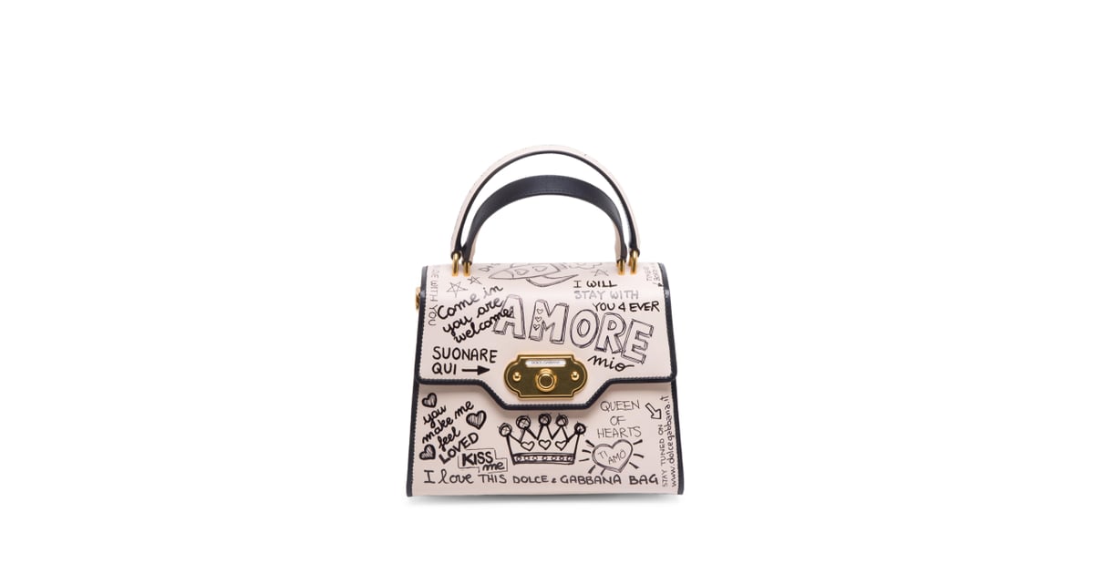 Dolce & Gabbana Graffiti Top Handle Bag | Kendall Jenner's Balenciaga ...