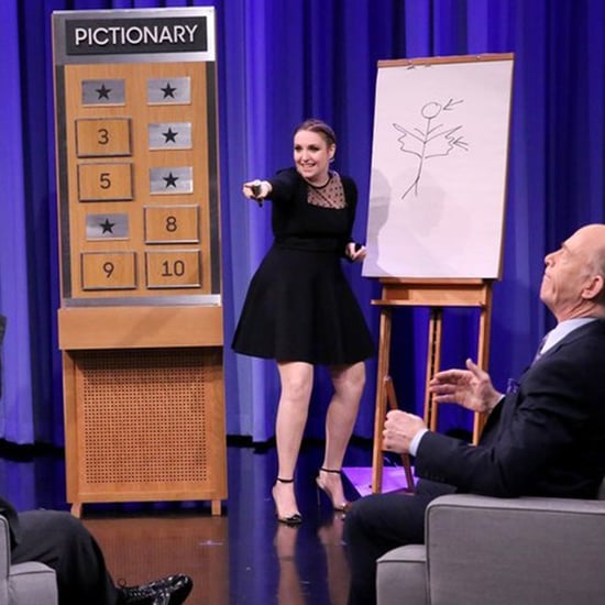 Lena Dunham Playing Pictionary on The Tonight Show
