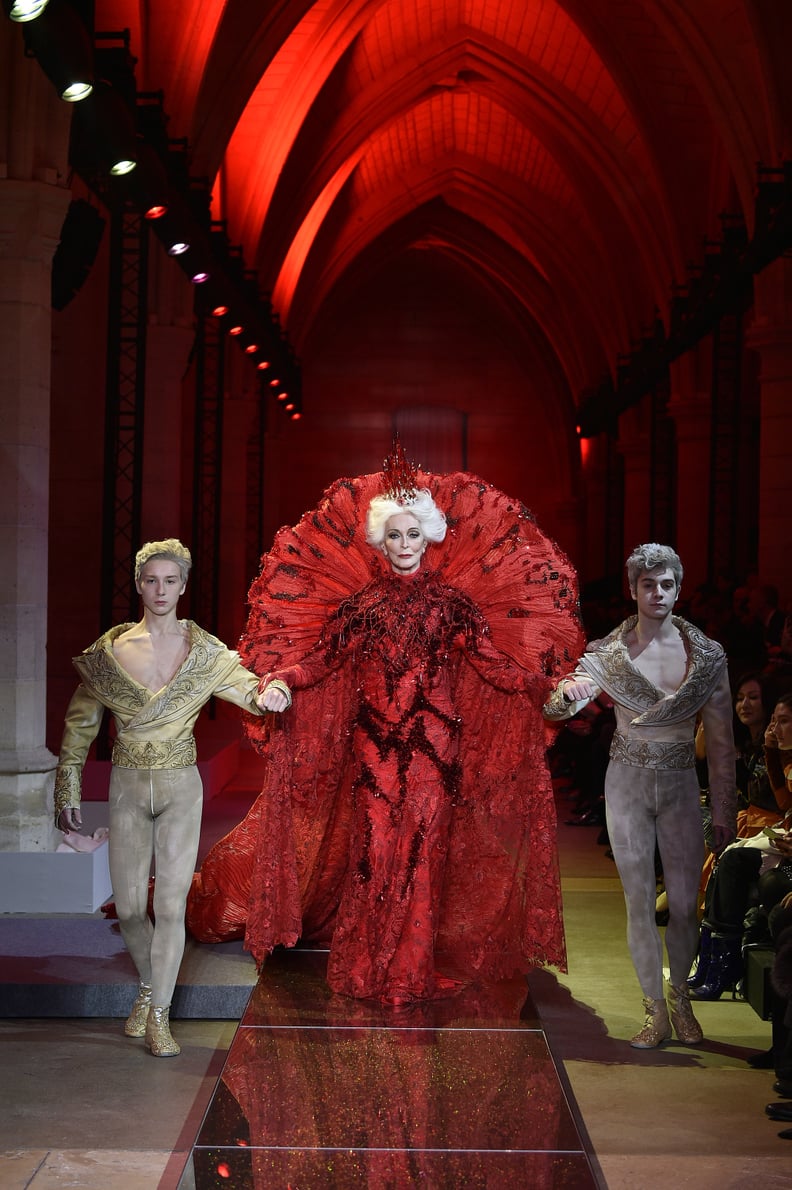 85-Year-Old Model Carmen Dell'Orefice Closed the Show at Guo Pei