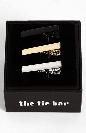 Men's Brass Tie Bar Set