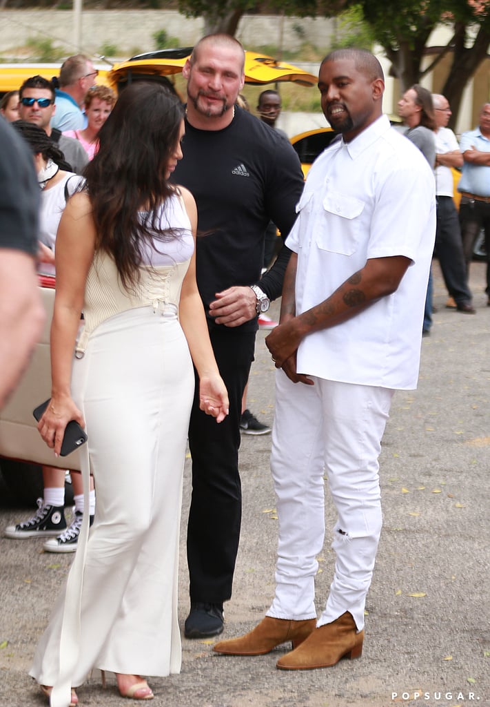 Kim Kardashian and Kanye West Wearing White in Cuba 2016