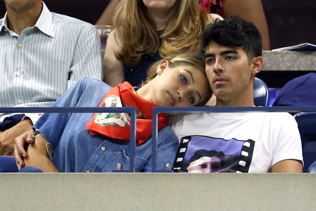 Kendall Jenner, Gigi Hadid, and Joe Jonas US Open Pictures