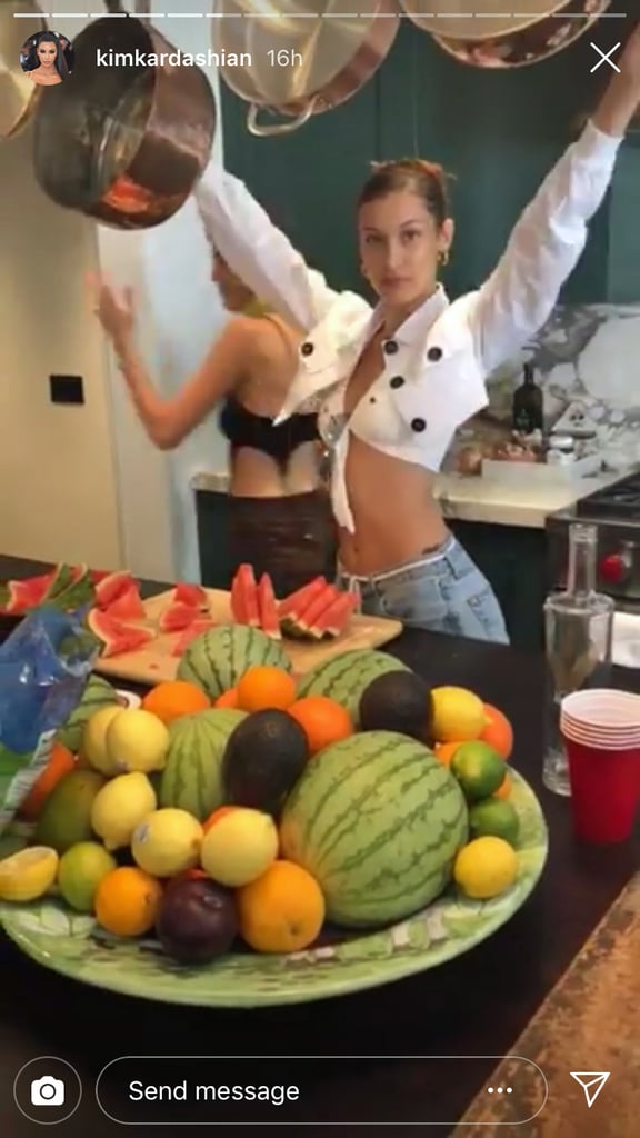 Bella Hadid White Bikini Labor Day 2018