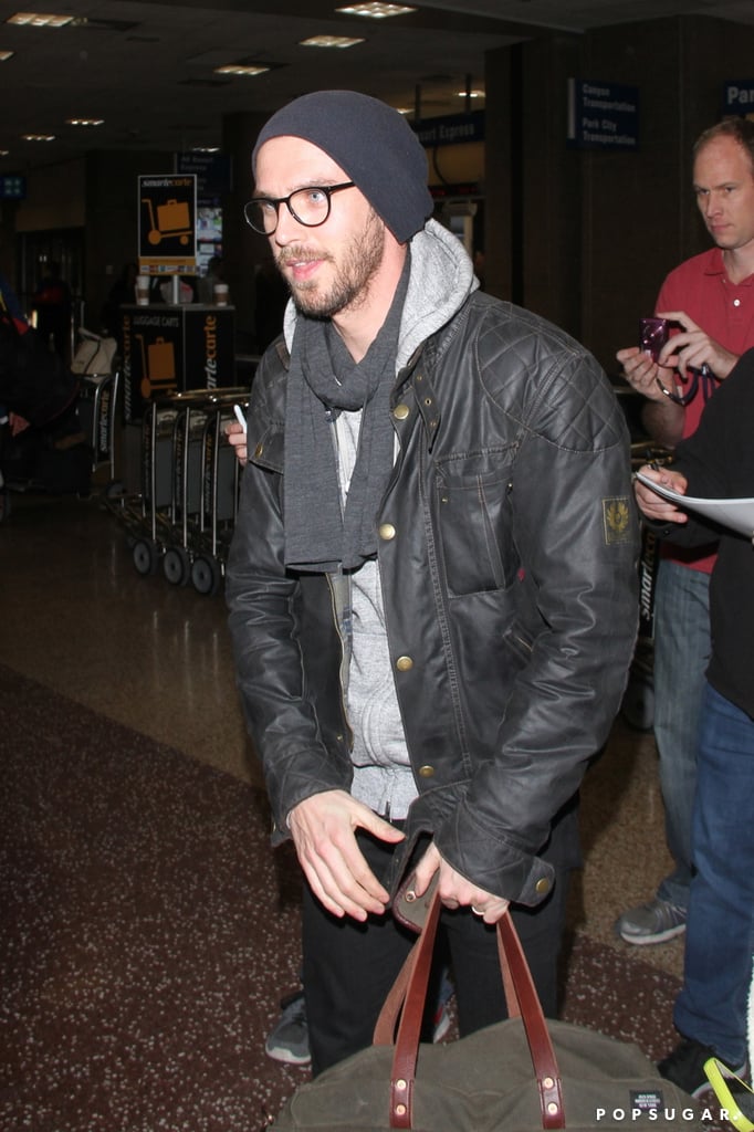 Former Downton Abbey star Dan Stevens was nearly unrecognizable arriving at the airport for the Sundance Film Festival in Park City, UT, on Thursday.