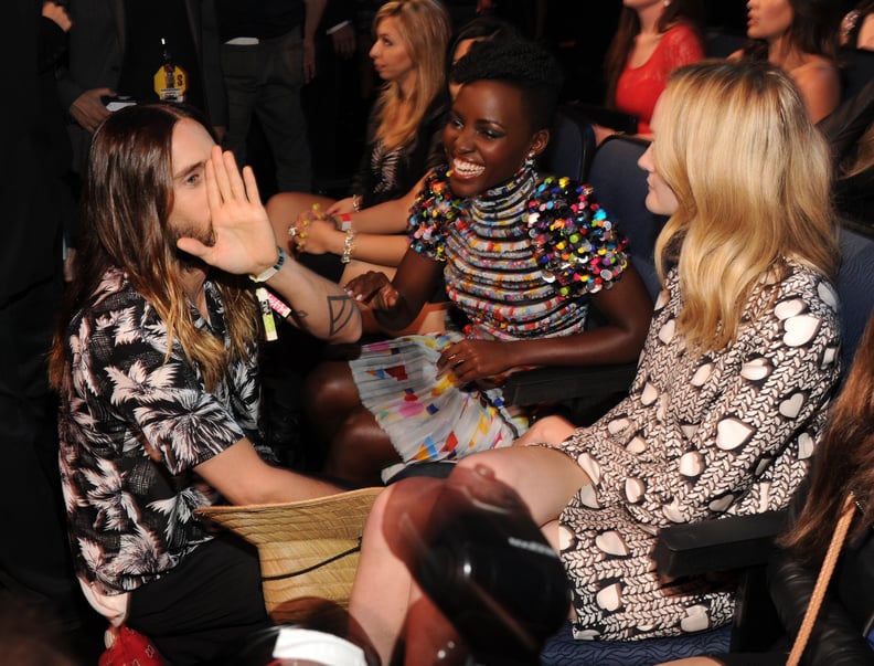 He even stopped by to visit Lupita in the audience and tell her how much he cares about her (we're guessing).