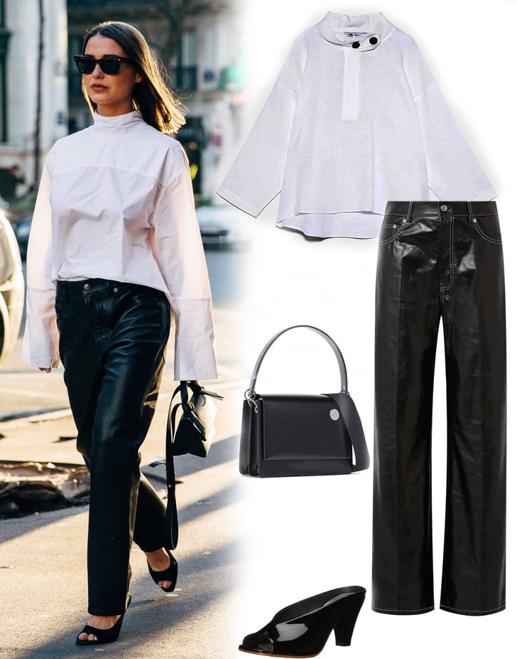 Leather Pants Outfit Ideas | POPSUGAR Fashion