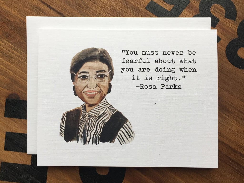 Rosa Parks Quote Card