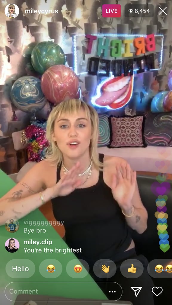 Miley Cyrus Cut Her Own Bangs In Self-Isolation