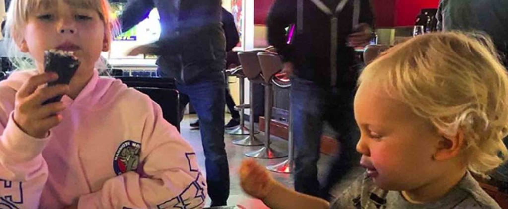 Carey Hart Taking His Kids to Dinner at a Bar