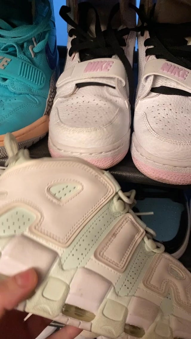 She Compares the Uptempos to Other Pink Nikes, Just to Show How Drastic the Difference Is