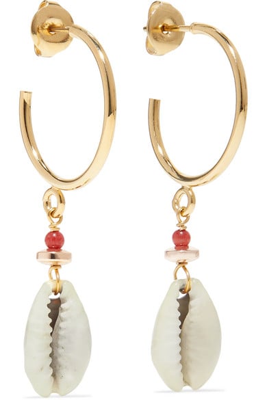 Isabel Marant Gold-Tone Shell Earrings | The $45 Summer Dress You'll Want to Take Off Fashion Photo 4