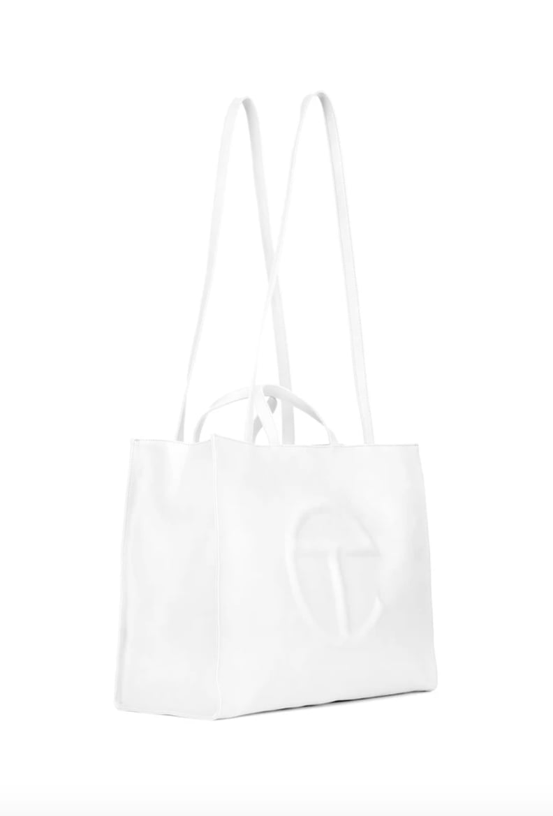 Telfar Medium White Shopping Bag