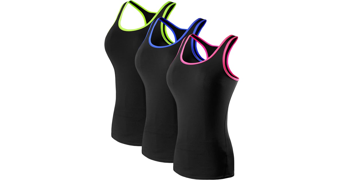 Neleus Women's 3 Pack Compression Base Layer Dry Fit Tank Top