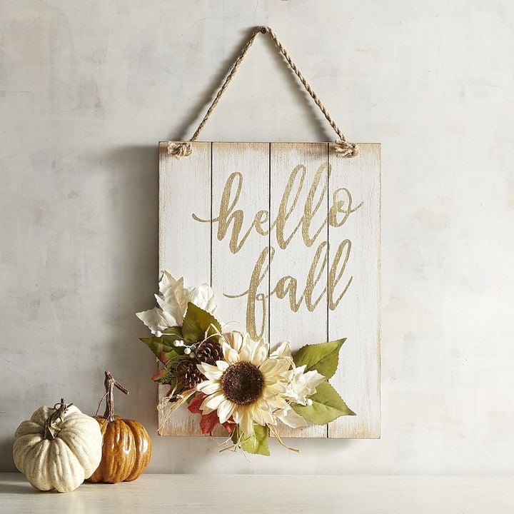 Pier 1 Imports Hello Fall Wall Sign