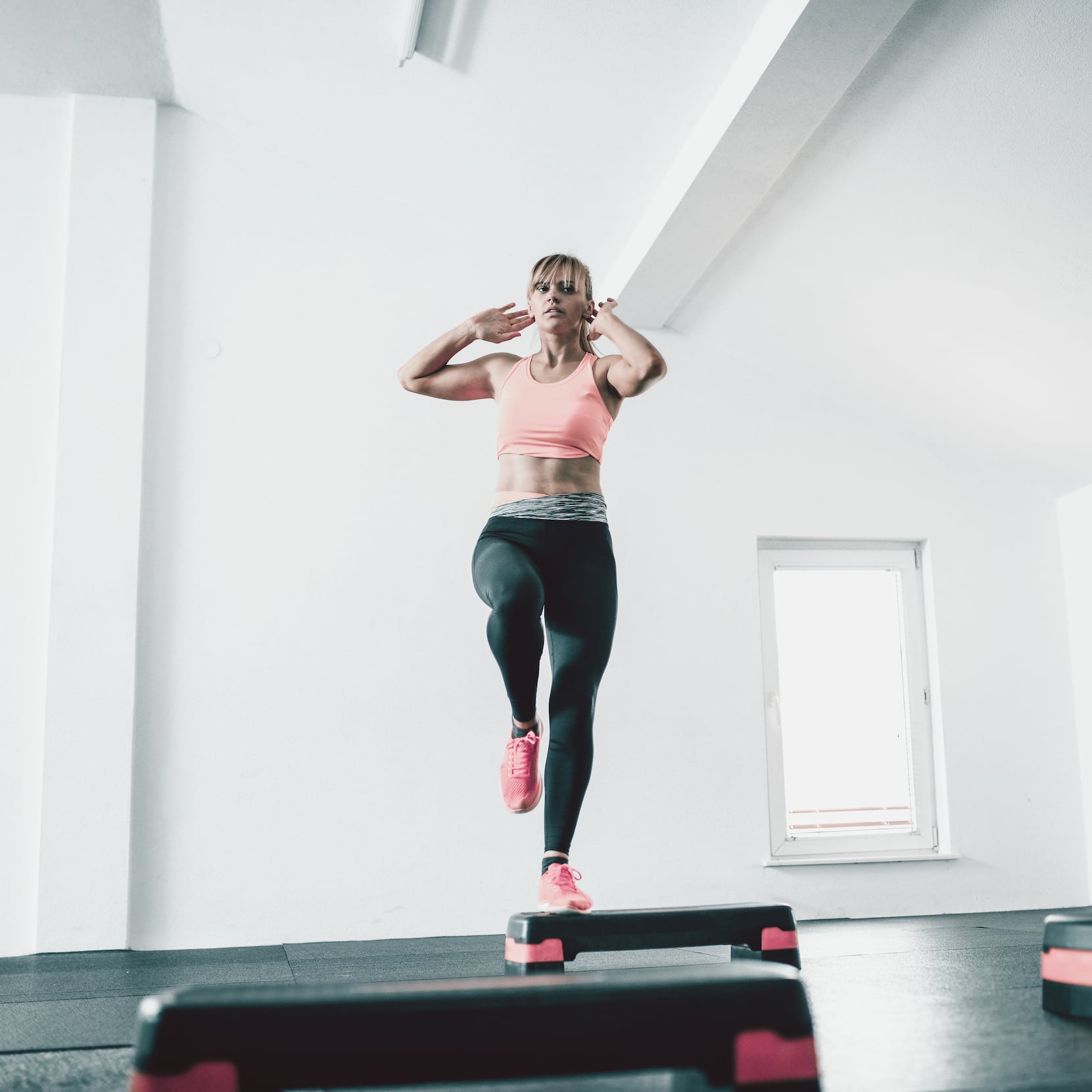 15-Minute Step Workout Using Aerobic | POPSUGAR