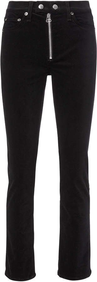 Rag & Bone Dojo Velvet Crop Jeans