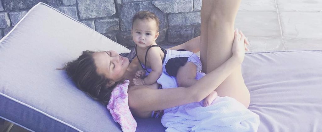 Chrissy Teigen With Luna Pictures