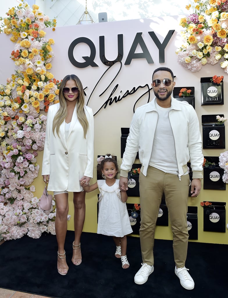 Chrissy Teigen, John Legend, and Luna at Quay Event | Photos | POPSUGAR Celebrity Photo 2