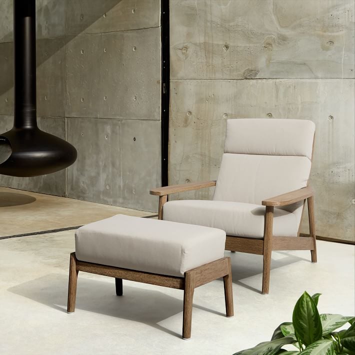A Comfortable Chair: West Elm Mid-Century Outdoor High-Back Lounge Chair
