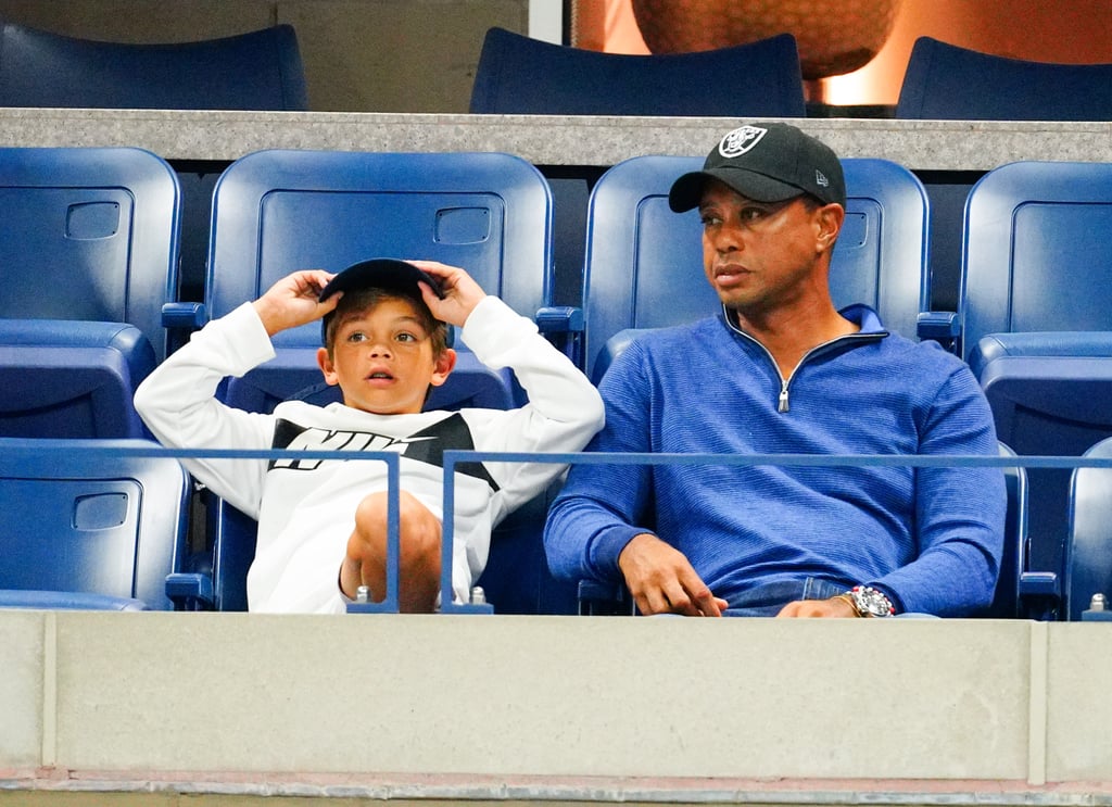 Tiger Woods and Son Charlie at the 2019 US Open