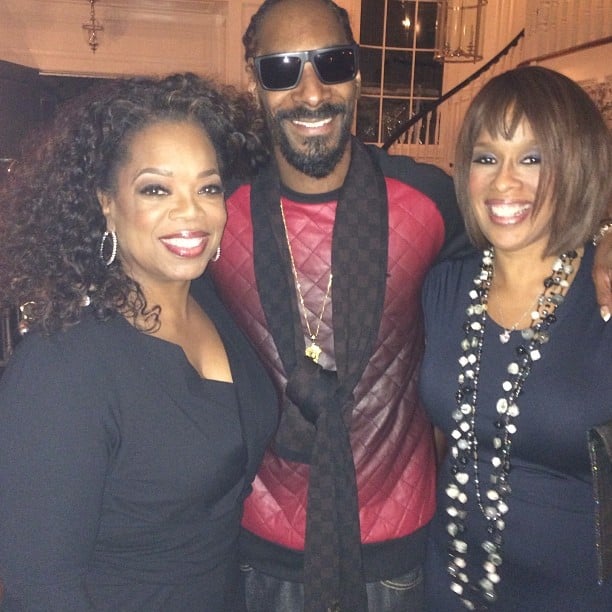 He hangs out with Oprah and Gayle.