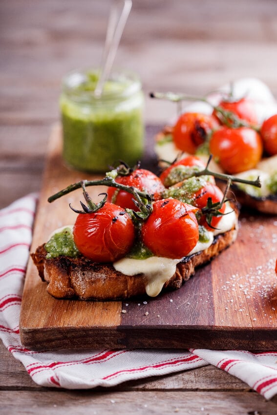 Grilled Caprese Bruschetta