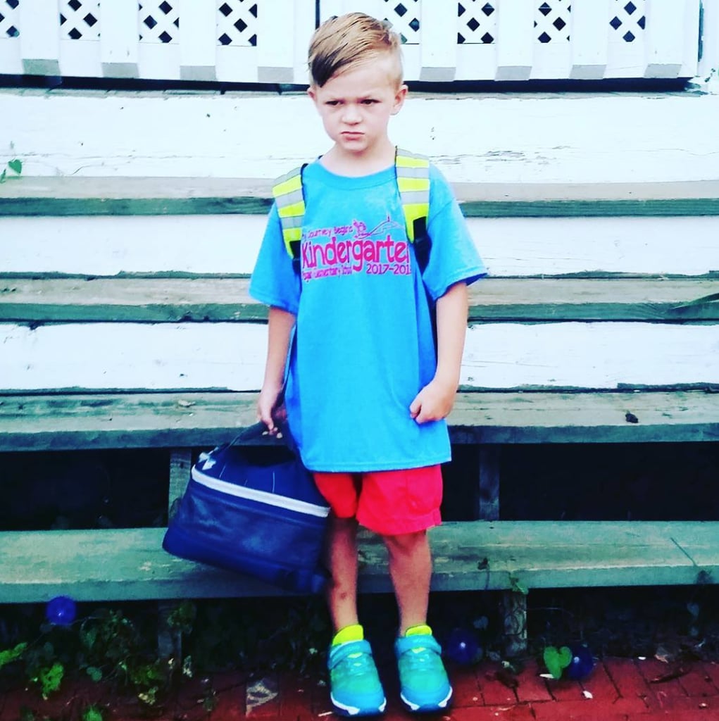 When the toddler years are officially over, and they realize they're in for years and years of class.