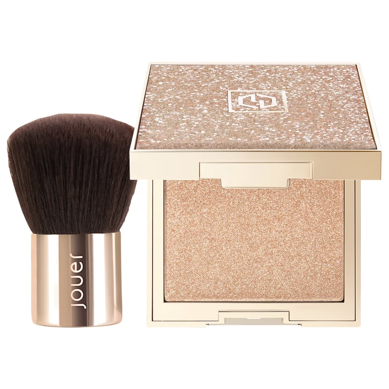 A Glowy Highlighter: Jouer Cosmetics Molten All Over Glow Highlighter & Brush Set