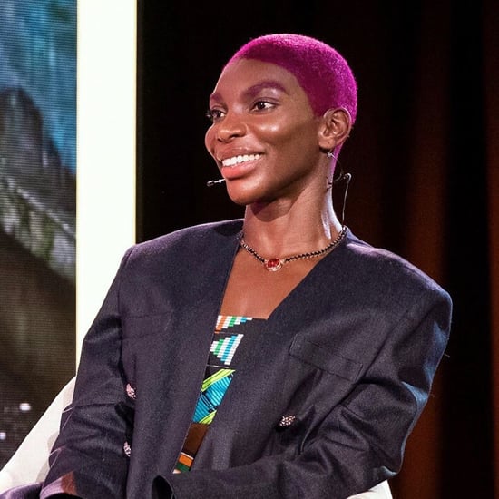 Michaela Coel Dyed Her Eyebrows Purple to Match Her Hair