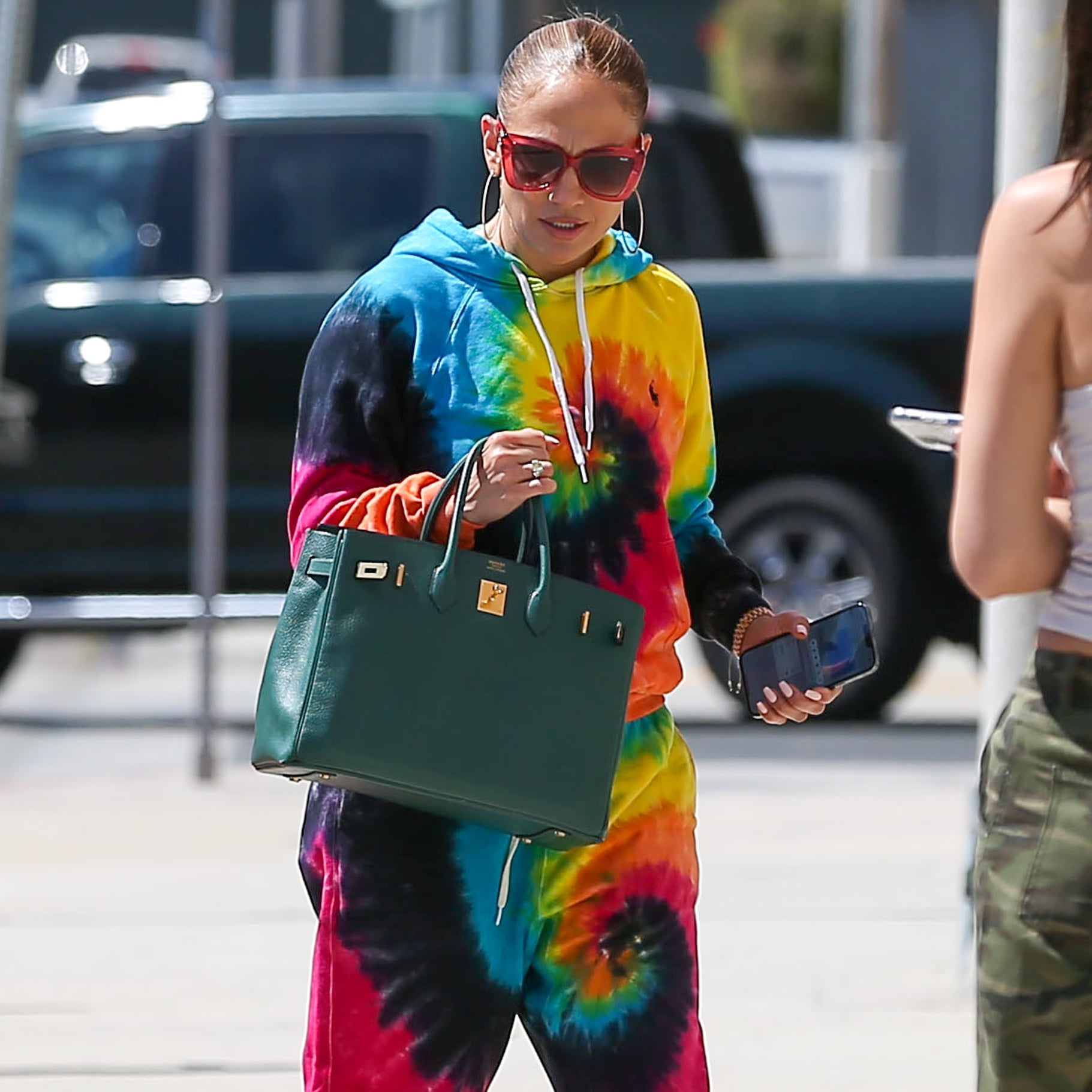 Shop Jennifer Lopez's Polo Ralph Lauren Tie-Dye Sweats | POPSUGAR Fashion