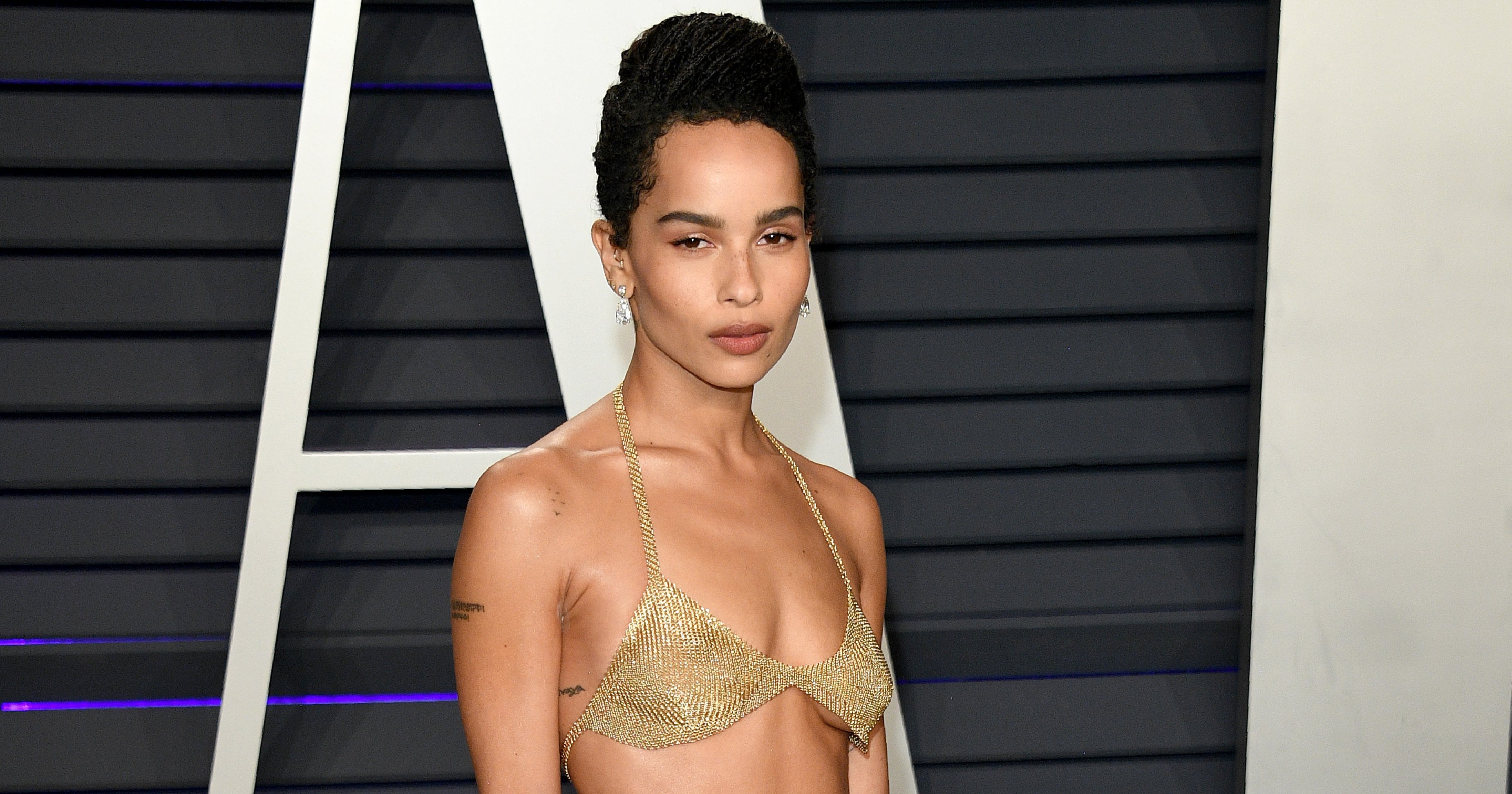 Let's Talk About Zoë Kravitz's Gold Bra