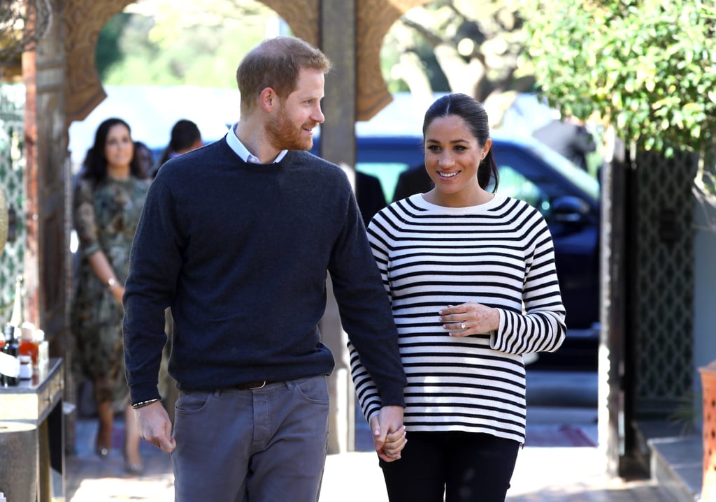 Meghan and Harry With Horses on Morocco Tour February 2019