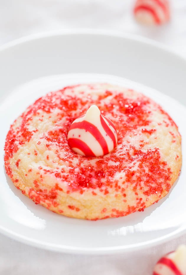 Candy Cane Blossom Sugar Cookies