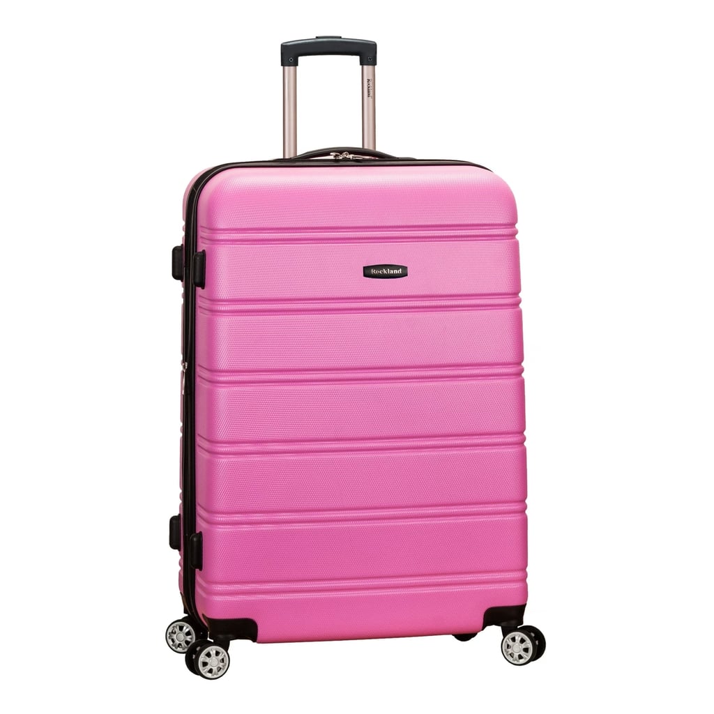 Rockland Melbourne 28-Inch Expandable Hardside Spinner Suitcase in Pink ...