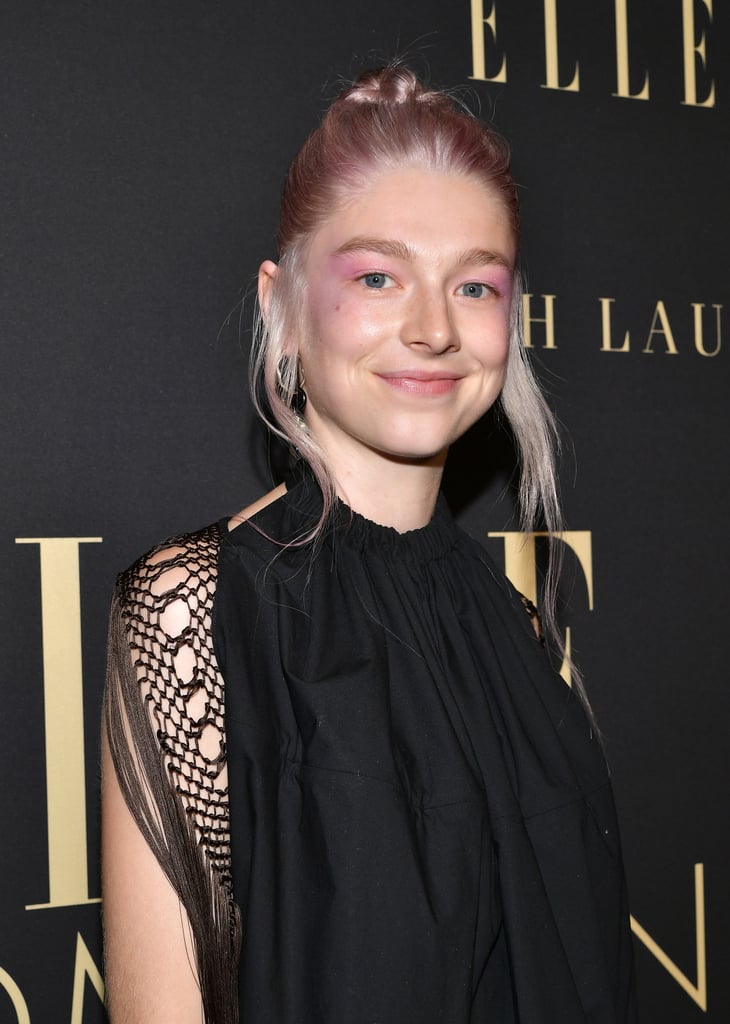 Hunter Schafer's Pink Hair and Makeup at the Elle Event