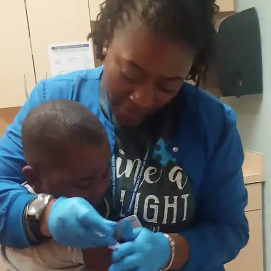 Nurse Giving Boy Shots