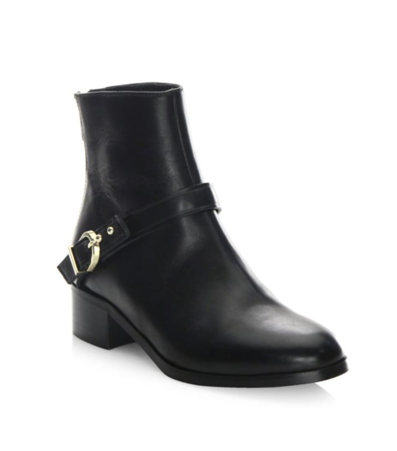LK Bennett Buckled Leather Ankle Boots