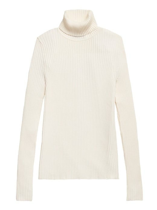 Ribbed Turtleneck Sweater