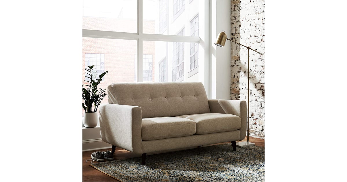 Rivet Sloane MidCentury Modern Tufted Loveseat Sofa Couch