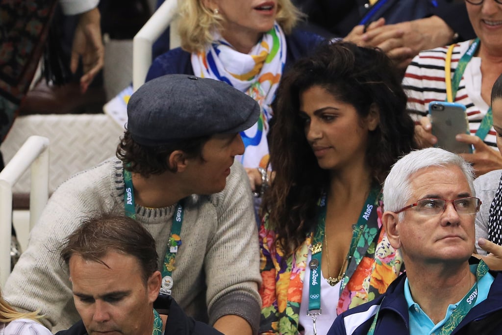 Camila Alves Watching Swimming Finals at Rio Olympics 2016