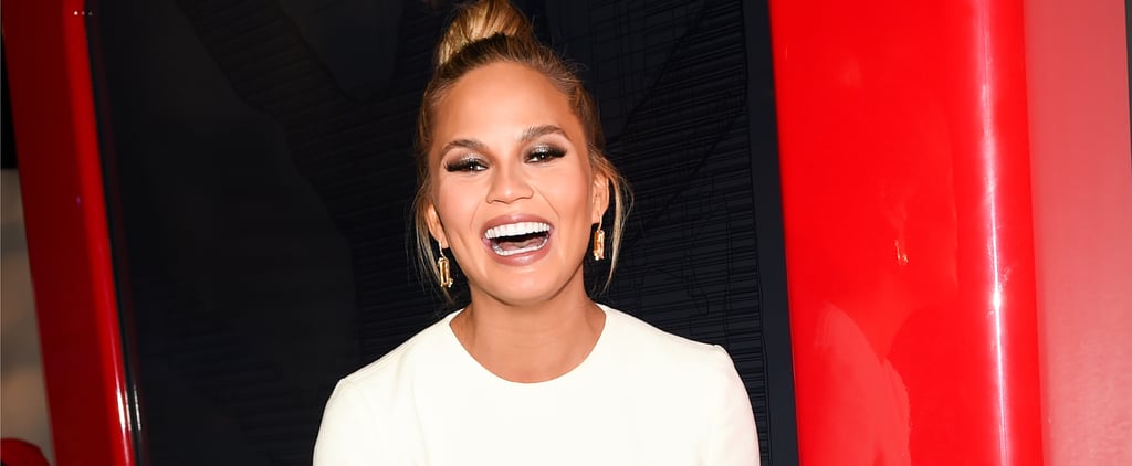 Chrissy Teigen's Horse Coat at Baby Shower 2016