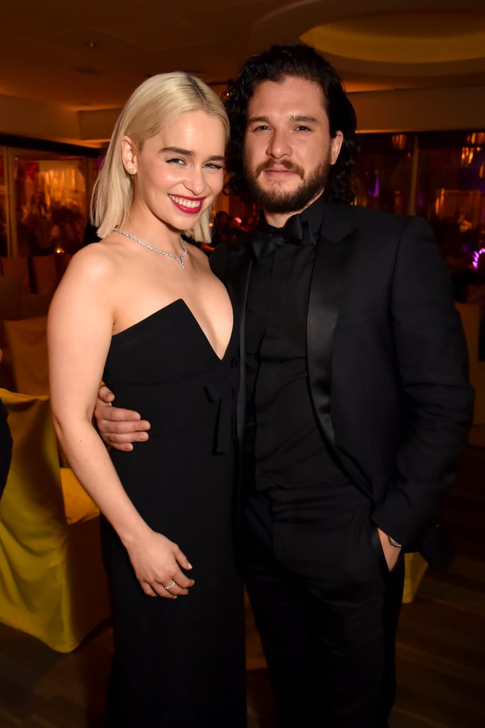 Emilia Clarke and Kit Harington turned the 2018 Golden Globes into a Westerosi meetup.