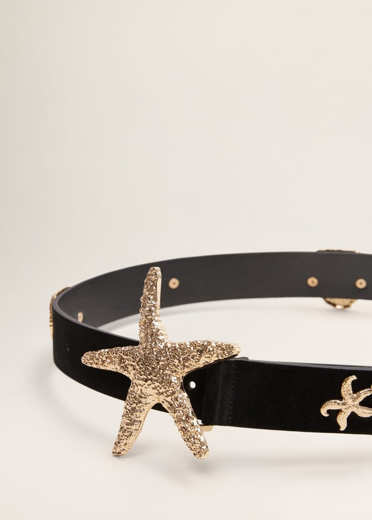 Mango Stars leather belt