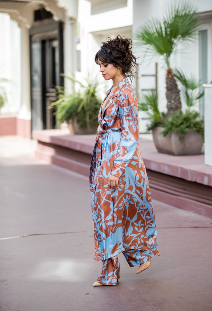 Camila Cabello Blue and Brown Outfit at Cannes Lions 2019