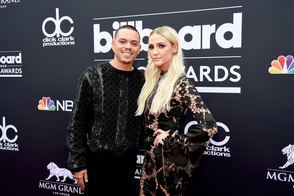 Ashlee Simpson and Evan Ross at 2018 Billboard Music Awards