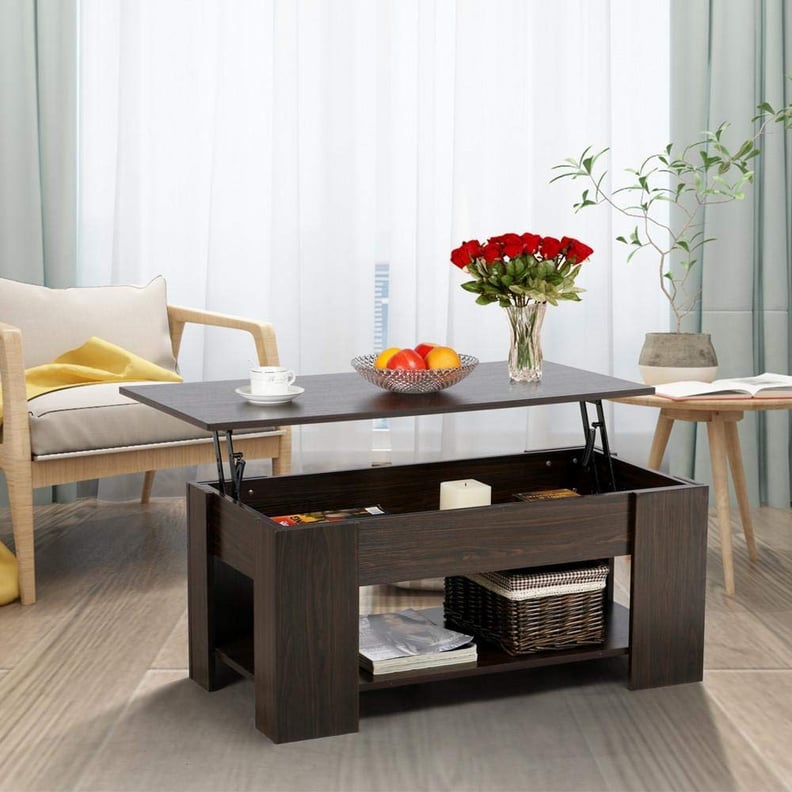 Yaheetech Adjustable Lift Top Coffee Table