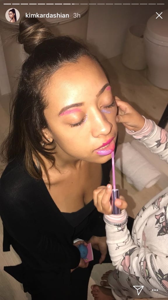 "Pucker up, sweetie," we're guessing she said.