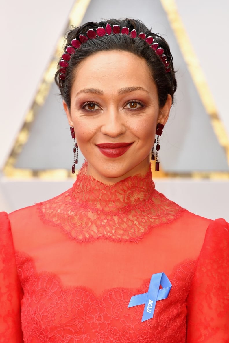 When Ruth Negga's Most Powerful Accessory Was an ACLU Ribbon